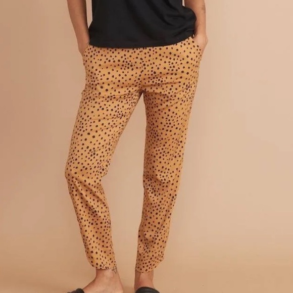 Marine Layer Allison Pants in Abstract Cheetah Print - Picture 1 of 9